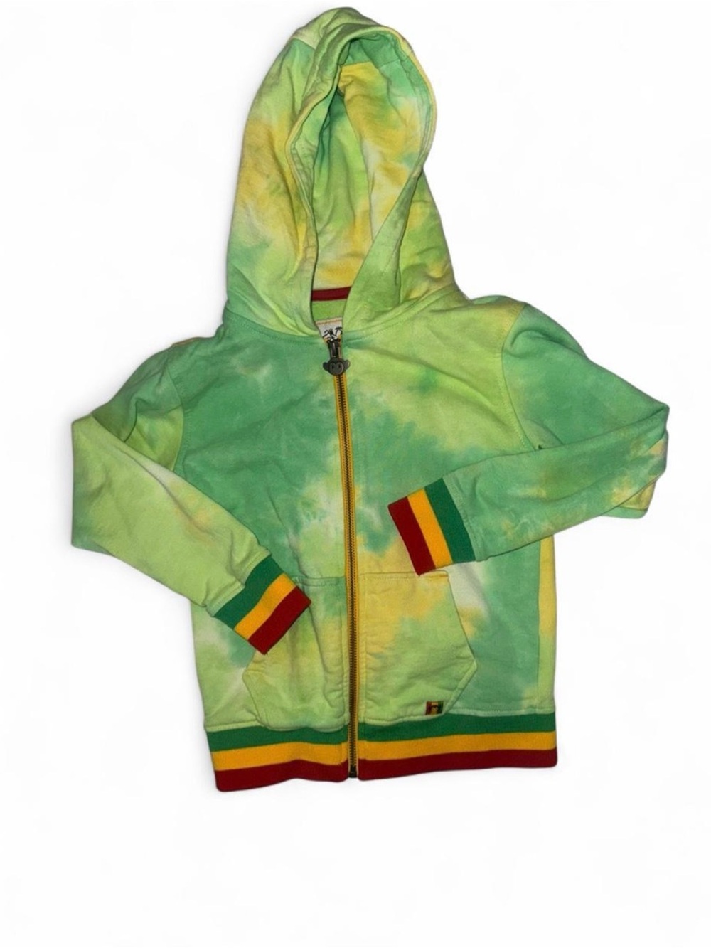 Appaman Green Tie-Dye Zip Hoodie | Size: 5